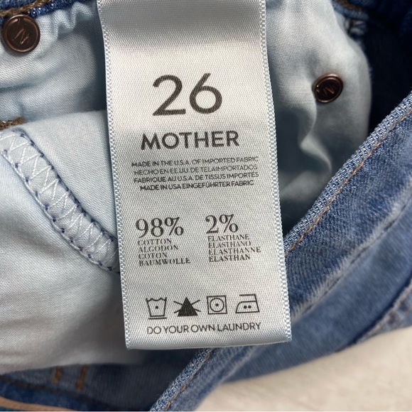 Mother Denim The Runaway Jeans  Tea For Two Sz 26 Mid Low Rise Kick Flare - Picture 11 of 14
